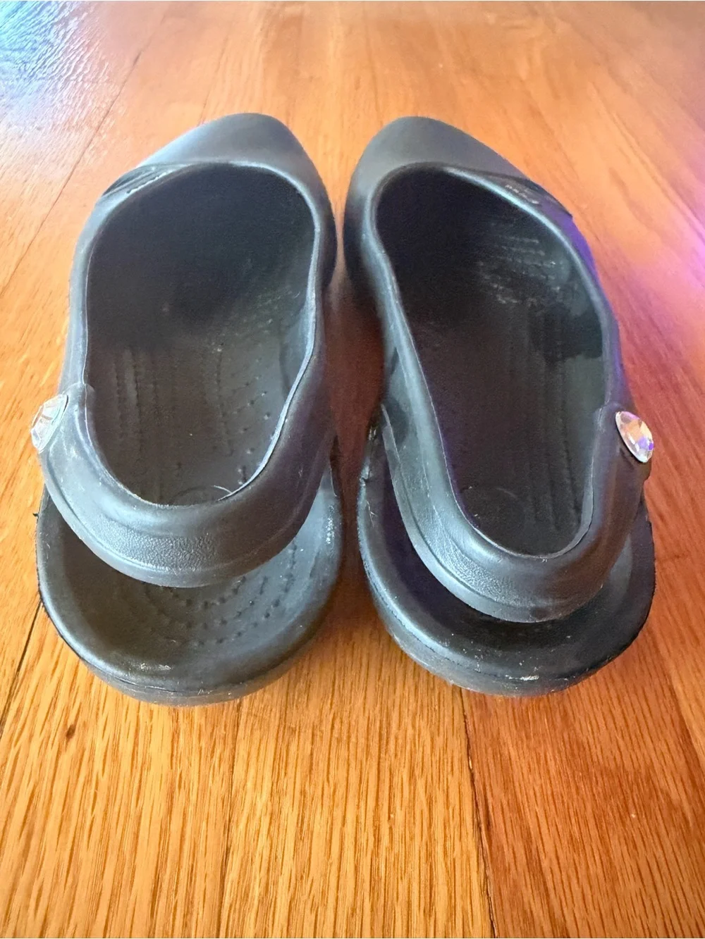CROCS Women's Black Slip-On Ballet Flats